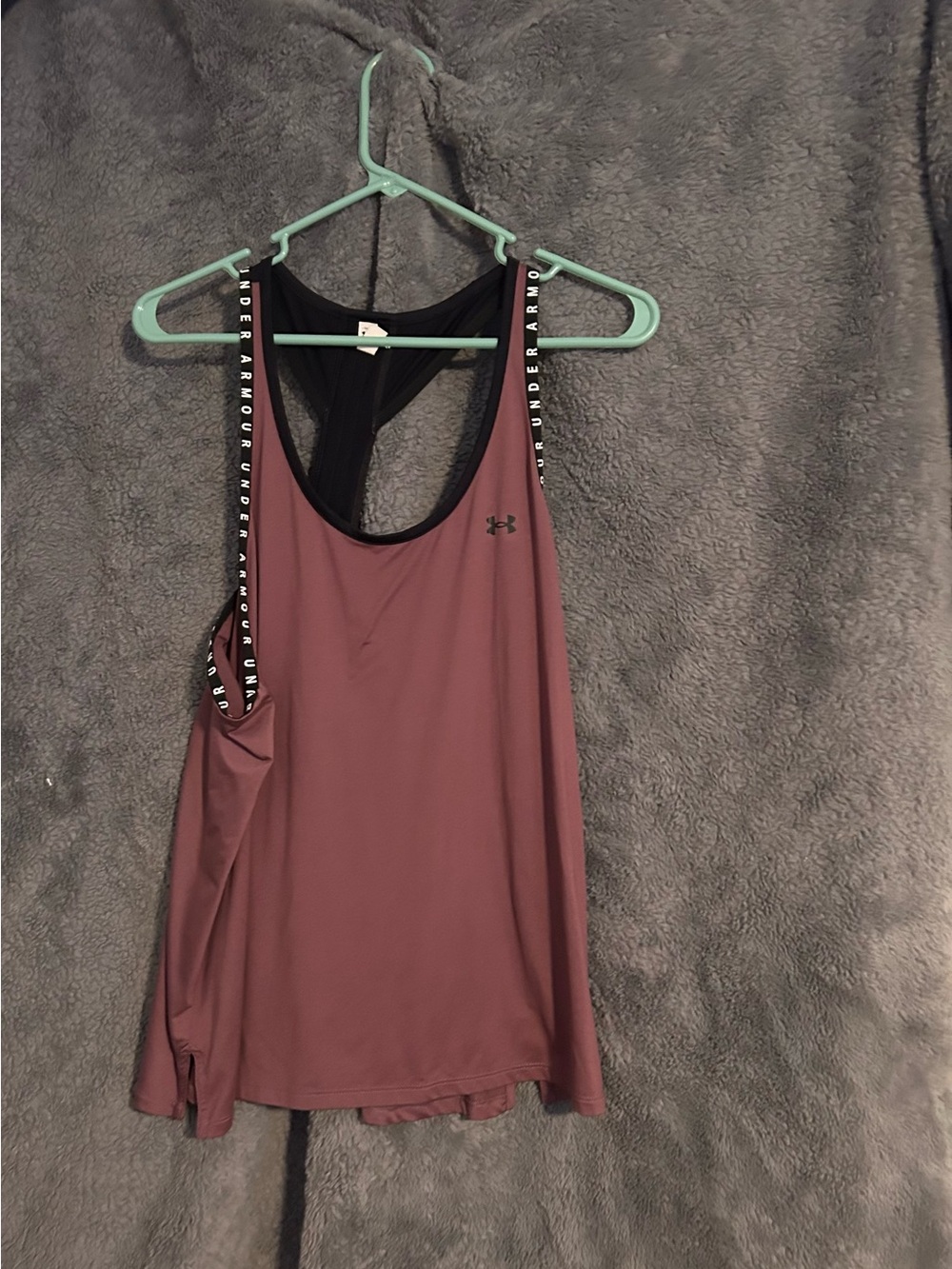 Under Armour Mauve Racerback Training Tank with Branded Straps